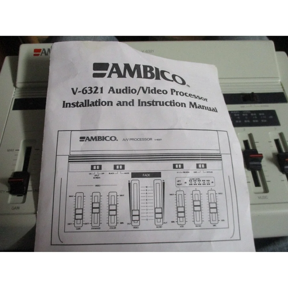 Vintage 90's AMBICO Editing A/V Processor V-6321